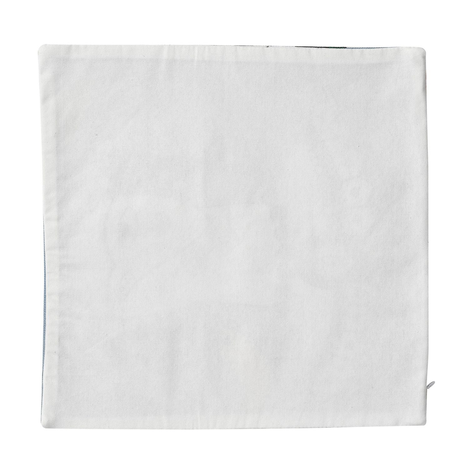 Frieda Kahlo Besticktes Kissenbezug aus 100% Baumwolle, 43x43 cm, Blau