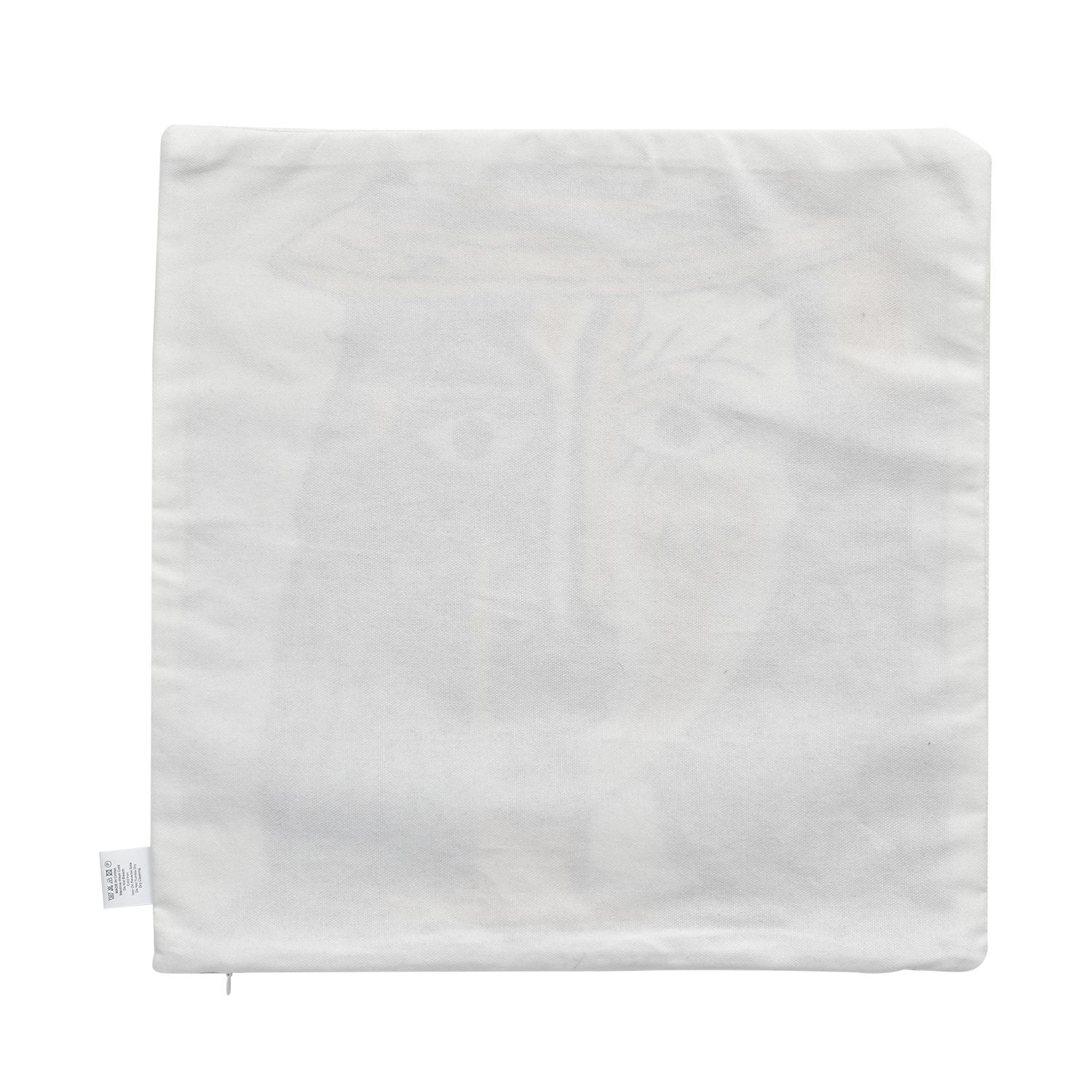 Gesicht Besticktes Kissenbezug aus 100% Baumwolle, 43x43 cm, Gesicht