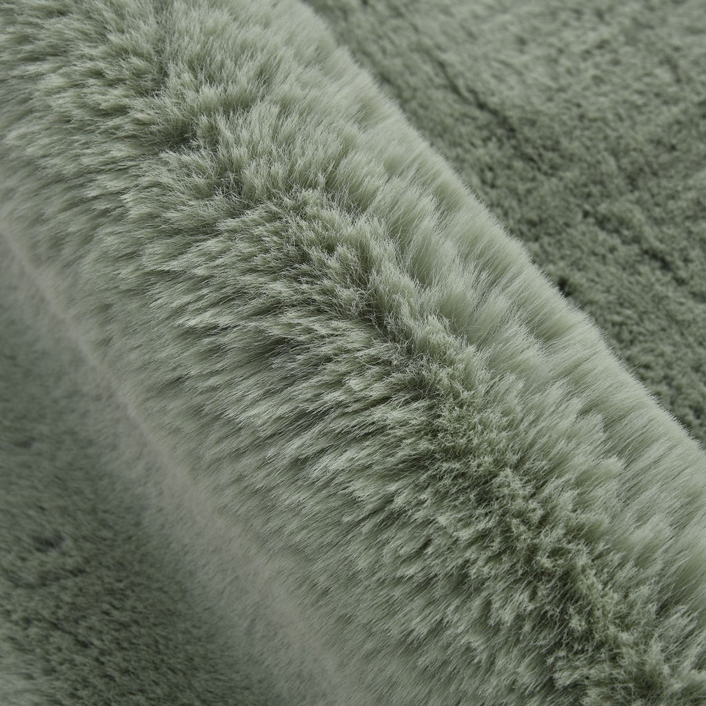 Luxury Edition: Supersoft Kunstfell Teppich, 60x90 cm, 1200 GSM, Blaugrün