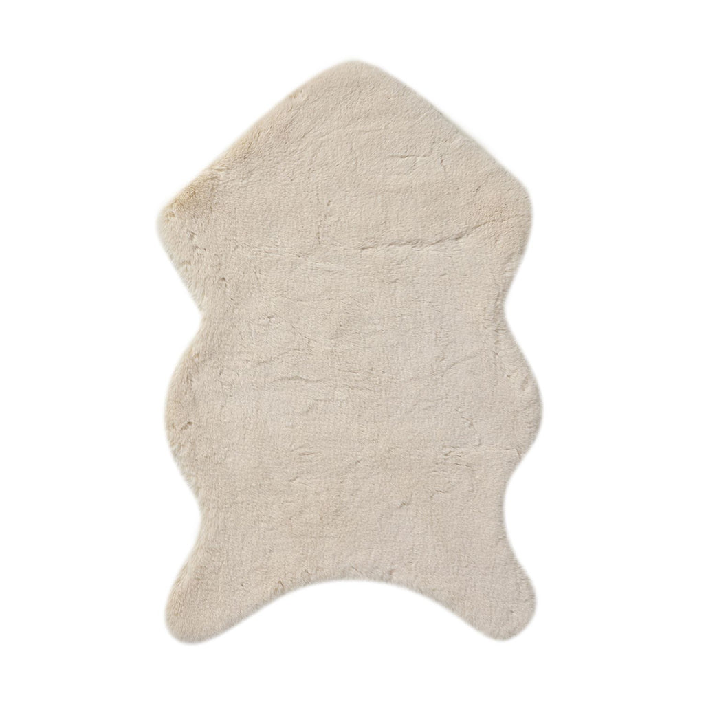 Luxury Edition: Supersoft Kunstfell Teppich, 60x90 cm, 1200 GSM, Elfenbein