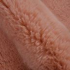 Luxury Edition: Kunstfell Teppich, 100x180cm, 1200 GSM, Altrosa