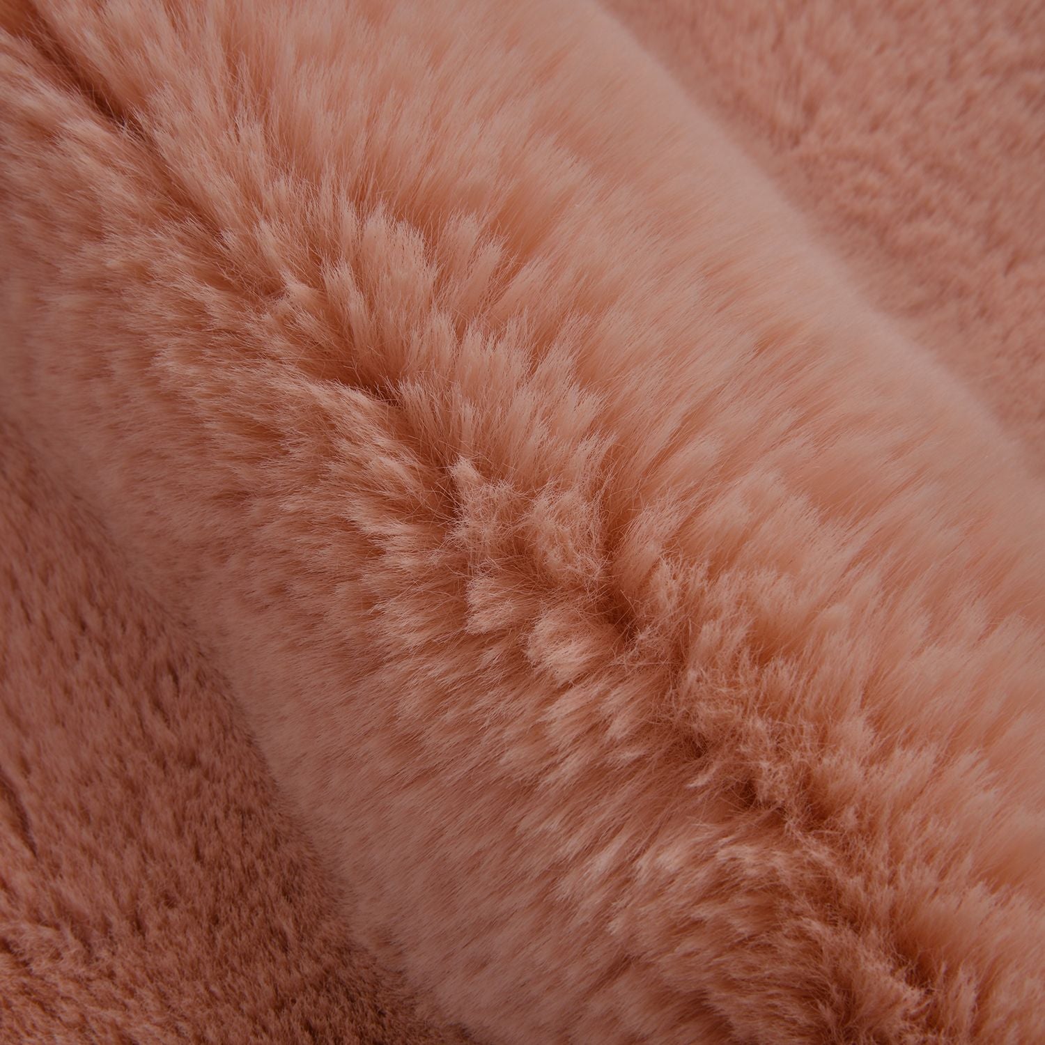 Luxury Edition: Kunstfell Teppich, 100x180cm, 1200 GSM, Altrosa