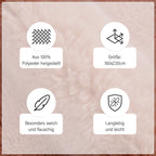 Luxury Edition: Supersoft Kunstfell Teppich, 160x230 cm, 1200 GSM, Rosa