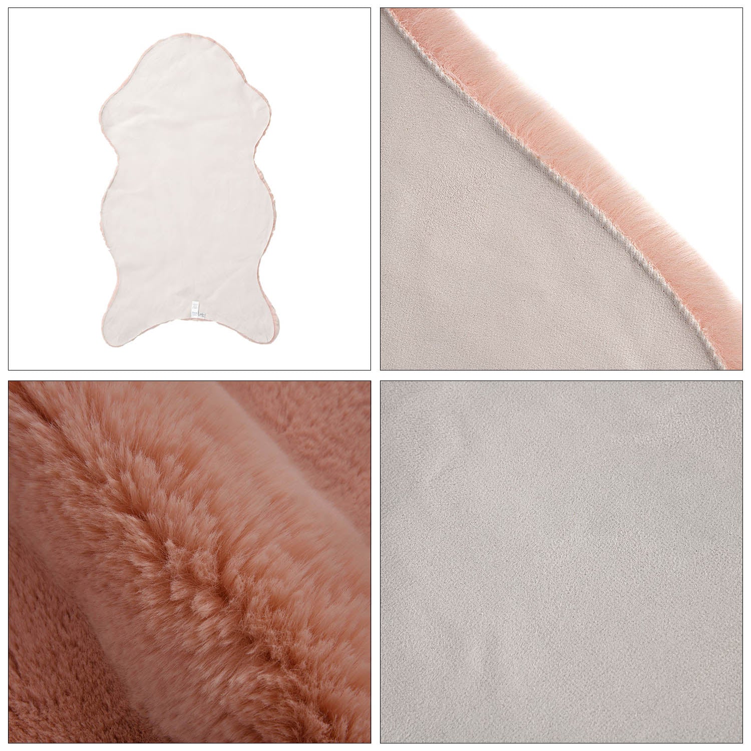 Luxury Edition: Supersoft Kunstfell Teppich, 160x230 cm, 1200 GSM, Rosa