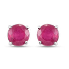 Afrikanische Rubin-Ohrstecker, 925 Silber ca. 1,60 ct