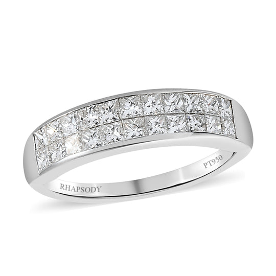 RHAPSODY - Diamant-Ring, IGI zertifiziert VS E-F, 950 Platin (Größe 20.00) ca. 1.00 ct