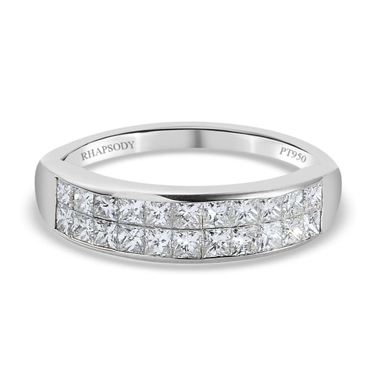 RHAPSODY - Diamant-Ring, IGI zertifiziert VS E-F, 950 Platin (Größe 20.00) ca. 1.00 ct