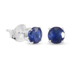 Masoala Saphir-Ohrstecker, (Fissure gefüllt), 925 Silber ca. 1.51 ct