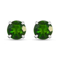 Natürliche Chromdiopsid-Ohrstecker - 1,04 ct.