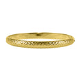 Diamantschliff Armreif, 18 cm, 925 Silber vergoldet, 4,40g