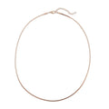 Strukturierte Gliederhalskette, ca. 50 cm, reiner Edelstahl roséfarben ca. 10,50g