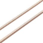 Strukturierte Gliederhalskette, ca. 50 cm, reiner Edelstahl roséfarben ca. 10,50g