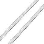 Seidige Fischgräten-Gliederkette, ca. 45 cm, reiner Edelstahl ca. 20,20g