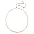Seidige Fischgräten-Gliederkette, ca. 45 cm, reiner Edelstahl roséfarben ca. 20,20g