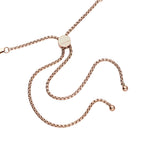 Seidige Fischgräten-Gliederkette, ca. 45 cm, reiner Edelstahl roséfarben ca. 20,20g