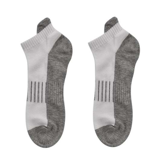 4er-Set Kupferfaser-Kompressions-Socken, Antibakteriell und Anti-Geruch, 41-45, L/XL, Grau-weiß
