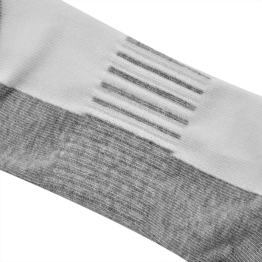 4er-Set Kupferfaser-Kompressions-Socken, Antibakteriell und Anti-Geruch, 41-45, L/XL, Grau-weiß