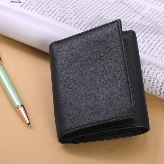 Klassische Geldbörse, 100% echtes Leder, RFID geschützt, braun