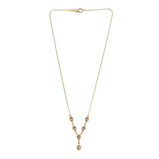 AAA Turkizit und weißes Zirkon Collier, ca. 45 cm, 925 Silber Gelbgold Vermeil ca. 2.42 ct