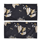 6er Set, Bettwäsche, 2 Deckenbezüge 135x200cm, 2 Kissenbezüge 40x80cm, 2 Kissenbezüge 80x80cm, schwarz