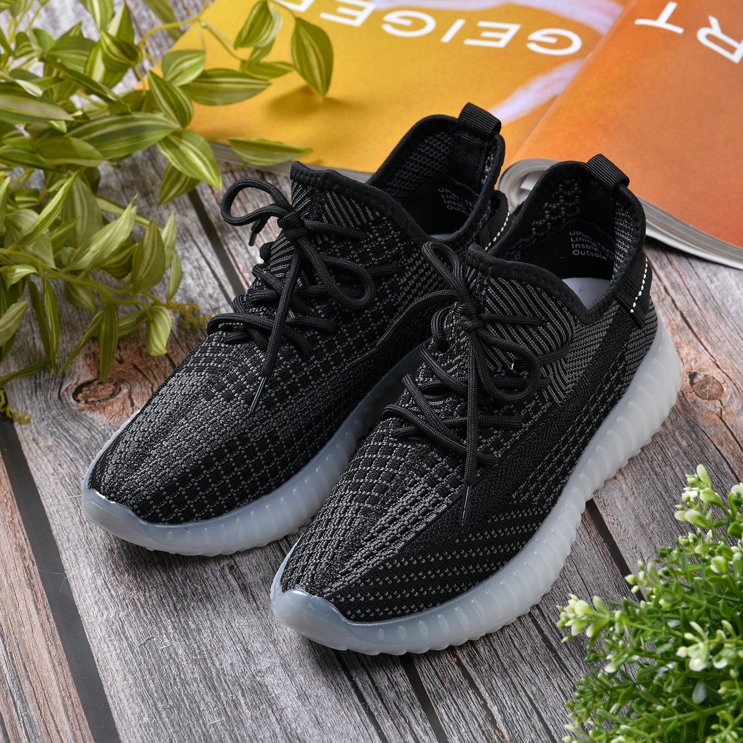 LA MAREY - atmungsaktive Damen-Sneaker, Größe 37, Schwarz