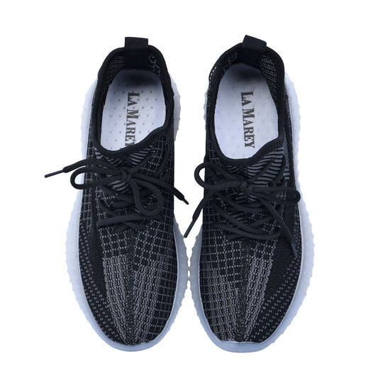 LA MAREY - atmungsaktive Damen-Sneaker, Größe 39, Schwarz
