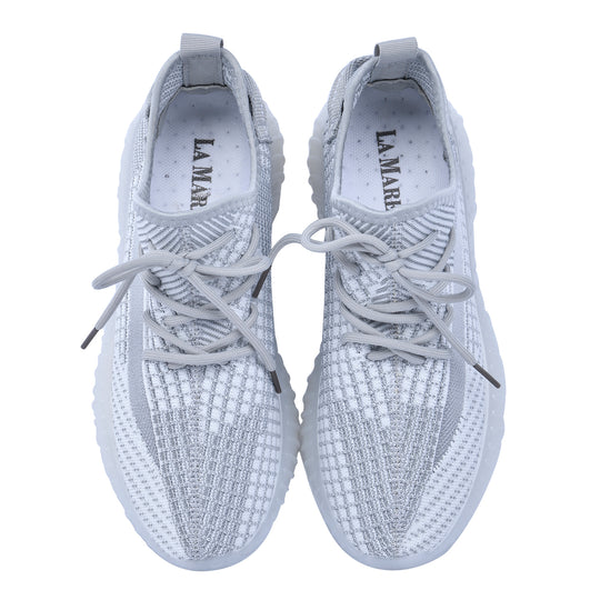LA MAREY - atmungsaktive Damen-Sneaker, Größe 39, Grau