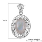 Royal Bali - Regenbogen Mondstein-Anhänger, 925 Silber ca. 13.00 ct