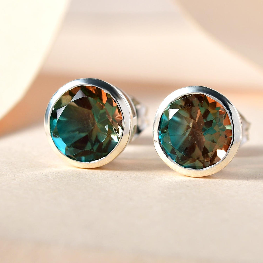 Aqua Terra Costa Quarz Triplett-Ohrringe, 925 Silber platiniert ca. 4,21 ct