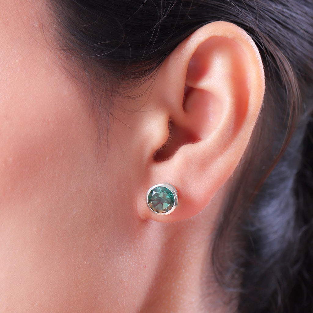 Aqua Terra Costa Quarz Triplett-Ohrringe, 925 Silber platiniert ca. 4,21 ct