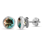 Aqua Terra Costa Quarz Triplett-Ohrringe, 925 Silber platiniert ca. 4,21 ct