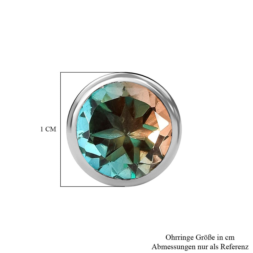 Aqua Terra Costa Quarz Triplett-Ohrringe, 925 Silber platiniert ca. 4,21 ct