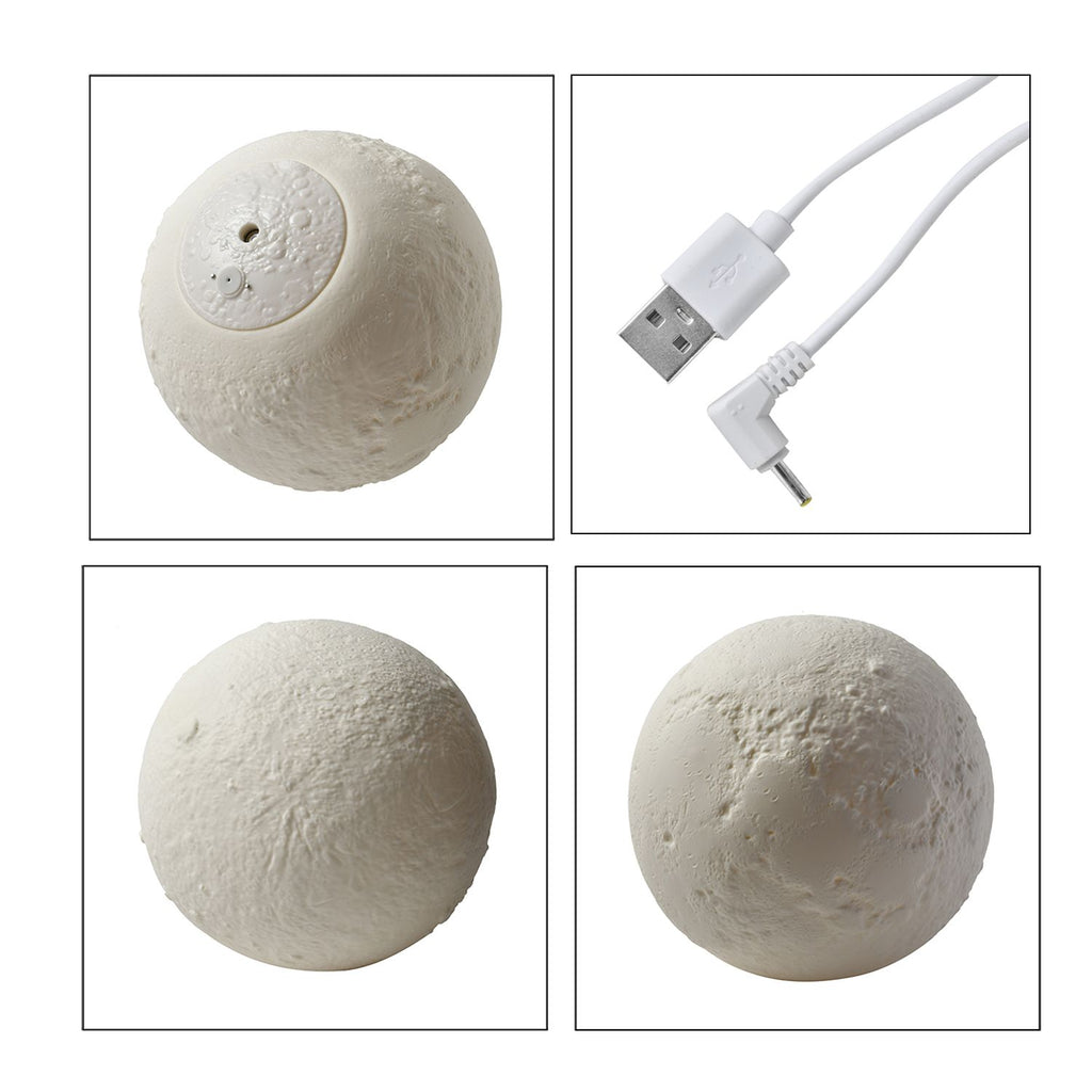 USB Mondlampe und Luftbefeuchter mit Holzständer