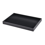 Samt-Schmuckablage, 35,1x23,9x3cm, Schwarz