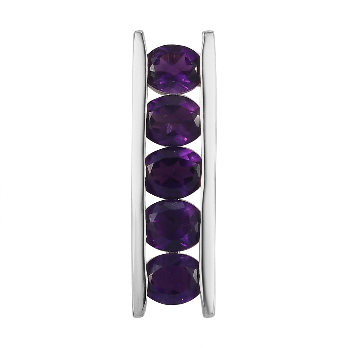 Afrikanischer Amethyst Anhänger, 925 Silber platiniert, ca. 1.72 ct