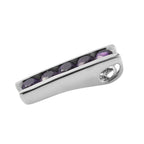 Afrikanischer Amethyst Anhänger, 925 Silber platiniert, ca. 1.72 ct