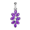 Afrikanischer Amethyst Anhänger 925 Silber ca. 1,74 ct
