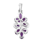Afrikanischer Amethyst Anhänger 925 Silber ca. 1,74 ct