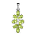 Peridot Anhänger 925 Silber ca. 1,98 ct