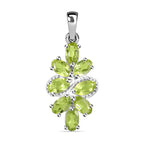 Peridot Anhänger 925 Silber ca. 1,98 ct