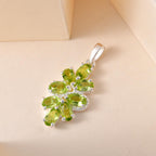 Peridot Anhänger 925 Silber ca. 1,98 ct