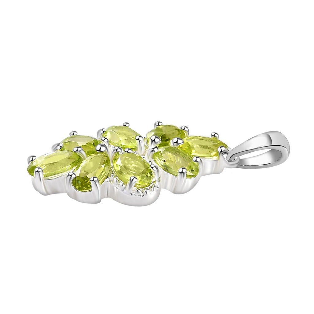 Peridot Anhänger 925 Silber ca. 1,98 ct