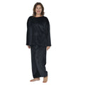 Flauschiger Hausanzug, One Size, Schwarz
