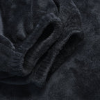 Flauschiger Hausanzug, One Size, Schwarz