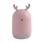 USB-Mini-Bären-Luftbefeuchter mit farbwechselndem Umgebungslicht, rosa