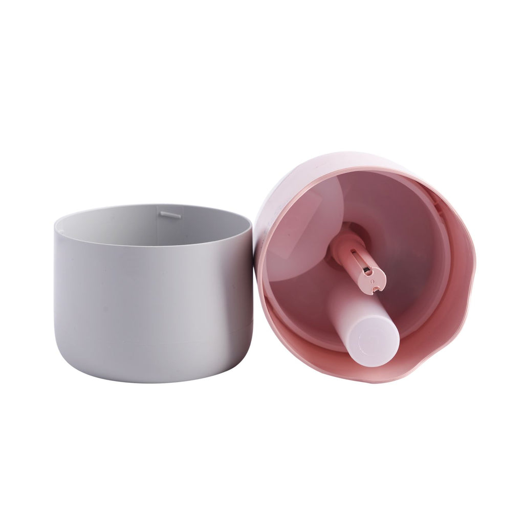 USB-Mini-Bären-Luftbefeuchter mit farbwechselndem Umgebungslicht, rosa