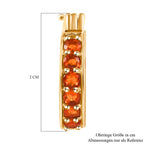Salamanca Feueropal-Creolen, 925 Silber vergoldet ca. 0,54 ct