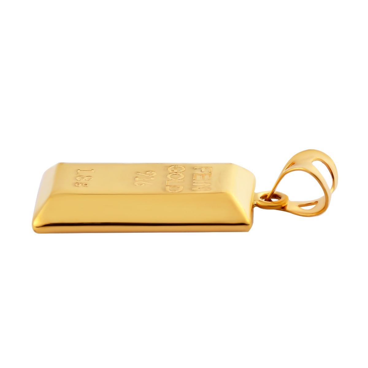 Goldbarren Anhänger, 916 Gold ca. 1,80g