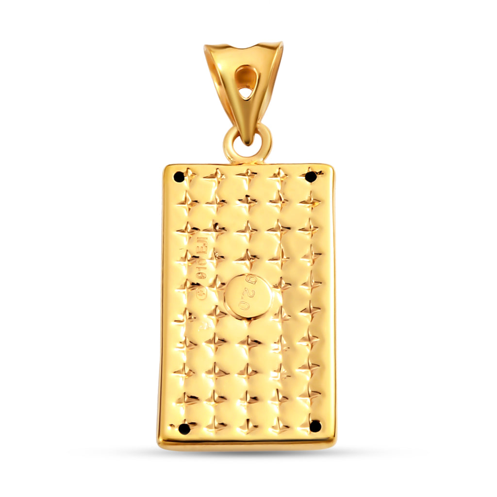 Goldbarren Anhänger, 916 Gold ca. 1,80g