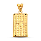 Goldbarren Anhänger, 916 Gold ca. 1,80g